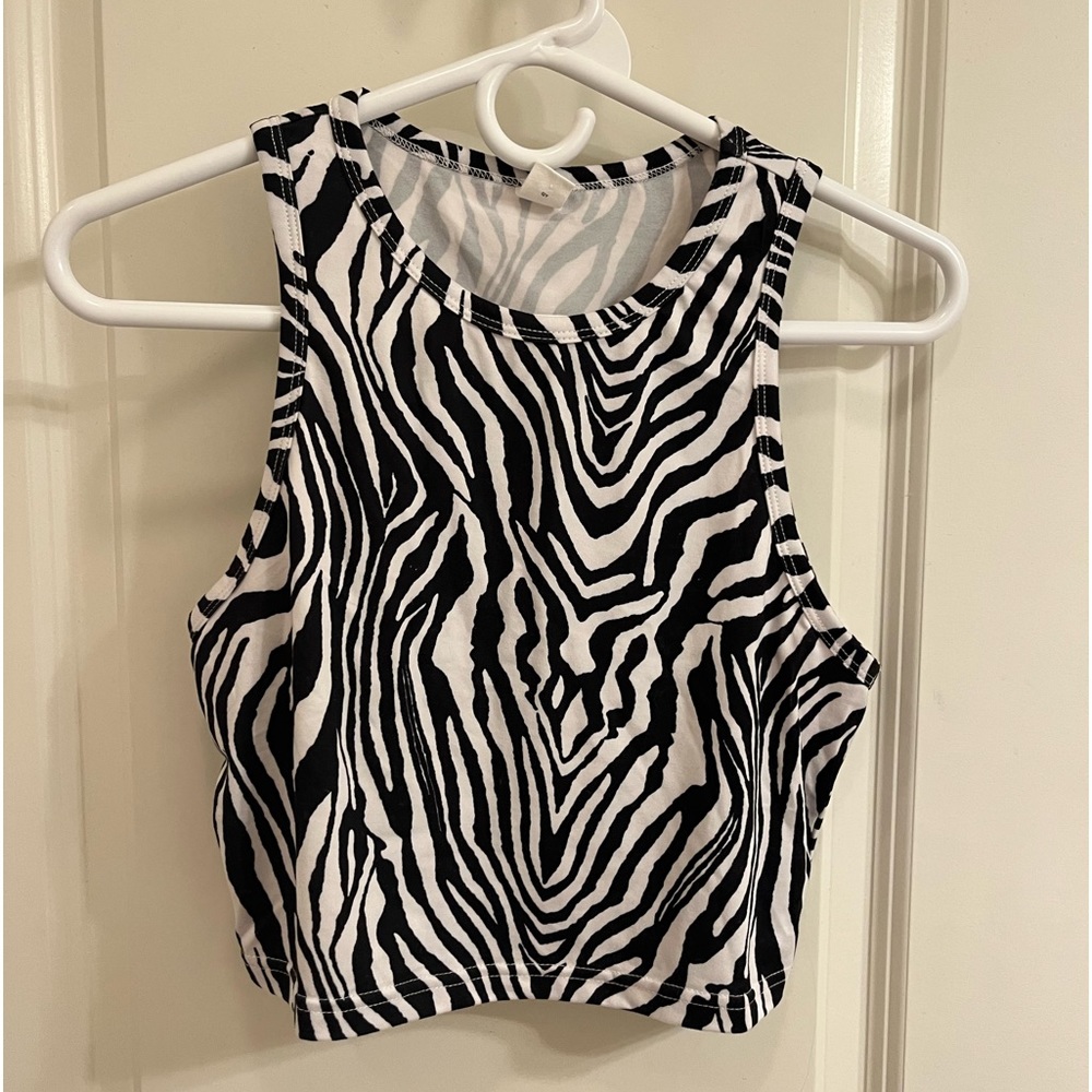 Amazon zebra print tang top